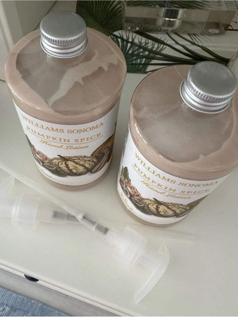 NWT Set/2 Williams Sonoma ~Pumpkin Spice~ Hand Lotion Set